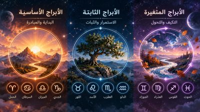 الأبراج الأساسية والثابتة والمتغيرة: دليلك لفهم أنماط الأبراج الثلاثة